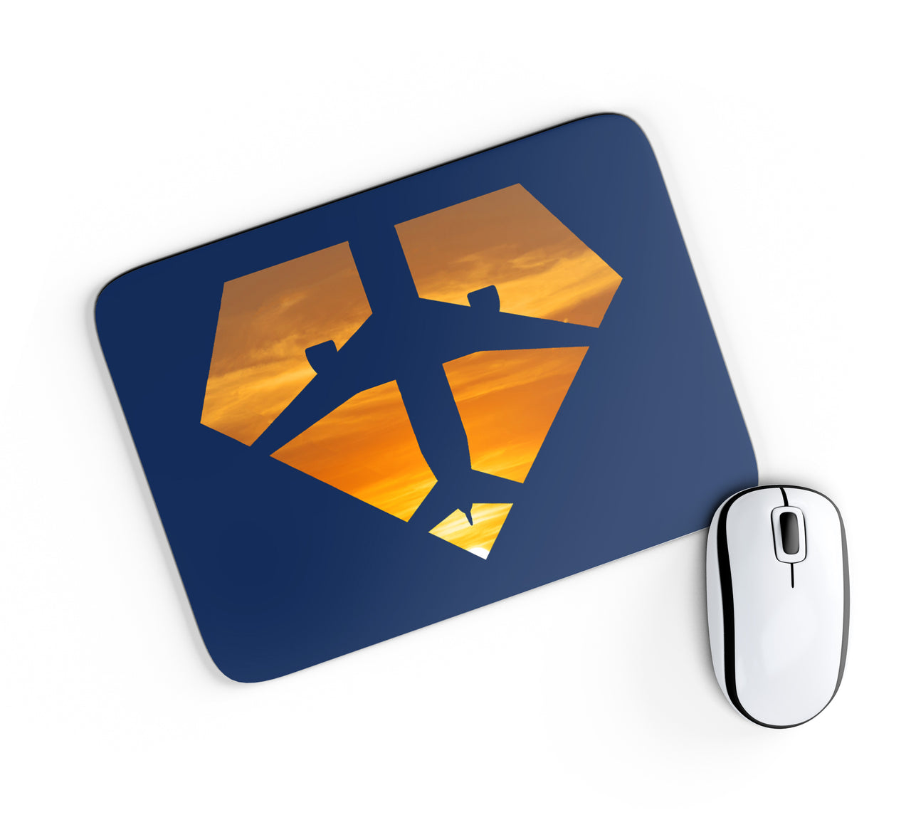 Supermen of The Skies (Sunset) Designed Mouse Pads