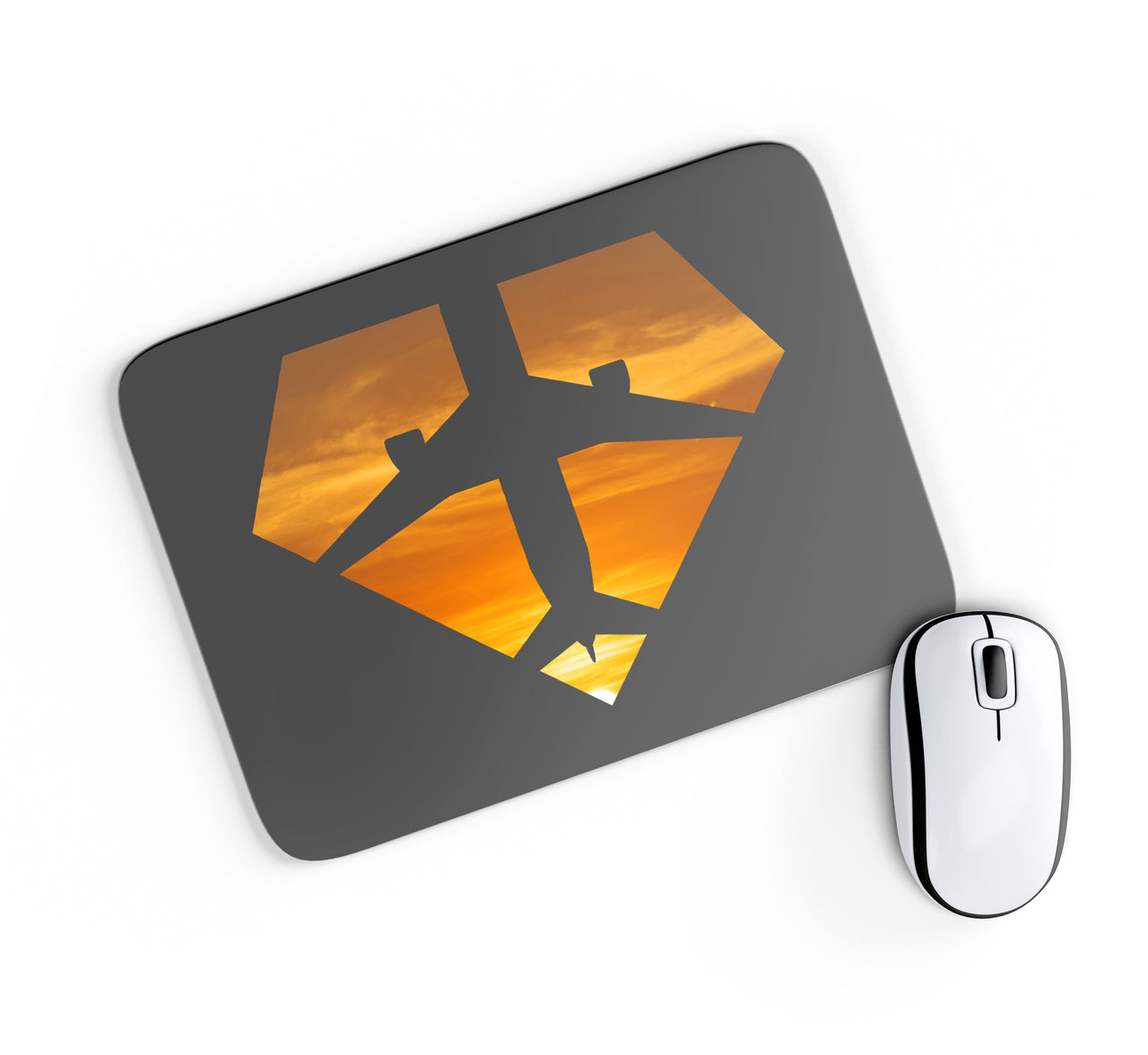 Supermen of The Skies (Sunset) Designed Mouse Pads