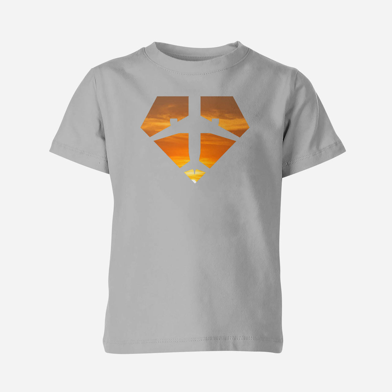 Supermen of The Skies (Sunset) Designed Children T-Shirts