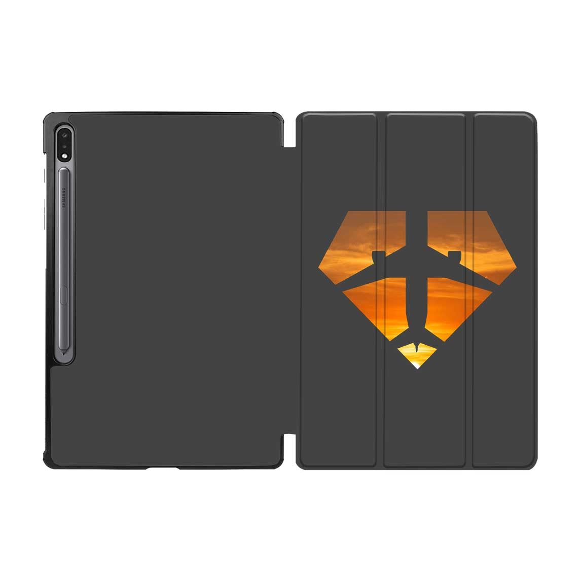 Supermen of The Skies (Sunset) Designed Samsung Tablet Cases