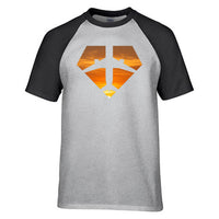 Thumbnail for Supermen of The Skies (Sunset) Designed Raglan T-Shirts