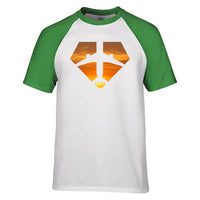 Thumbnail for Supermen of The Skies (Sunset) Designed Raglan T-Shirts