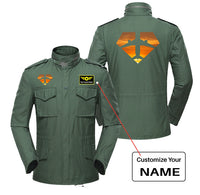 Thumbnail for Supermen of The Skies (Sunset) Designed Military Coats