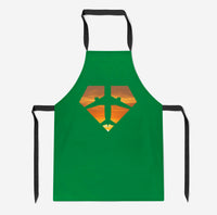 Thumbnail for Supermen of The Skies (Sunset) Designed Kitchen Aprons