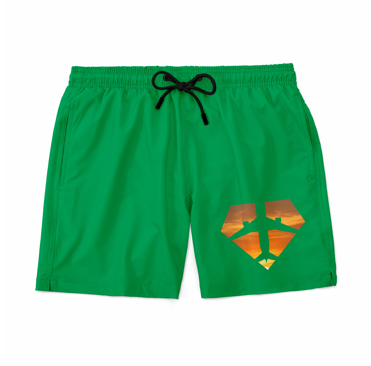 Supermen of The Skies (Sunset) Designed Swim Trunks & Shorts