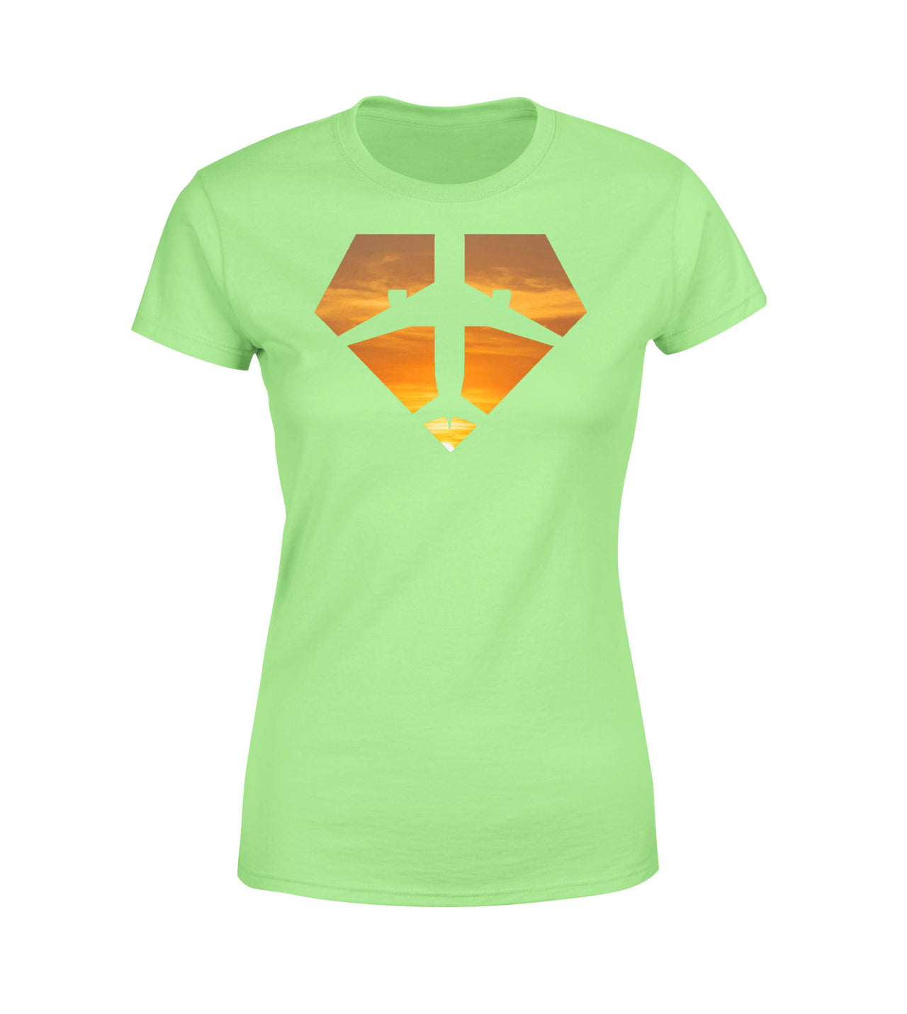 Supermen of The Skies (Sunset) Designed Women T-Shirts