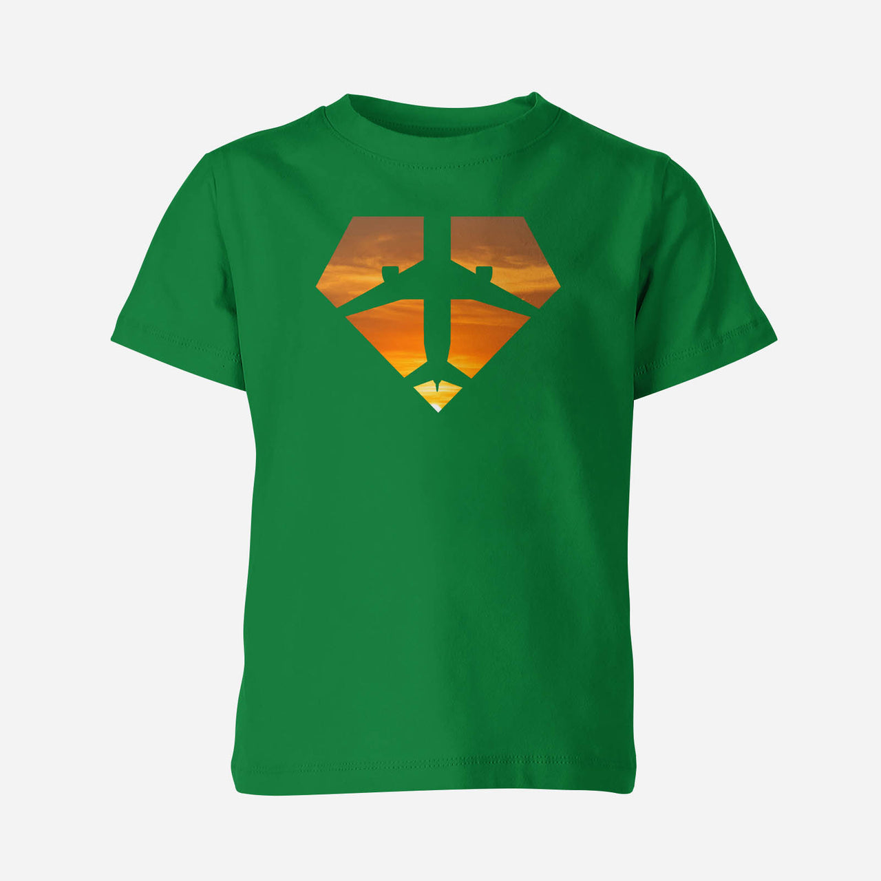 Supermen of The Skies (Sunset) Designed Children T-Shirts