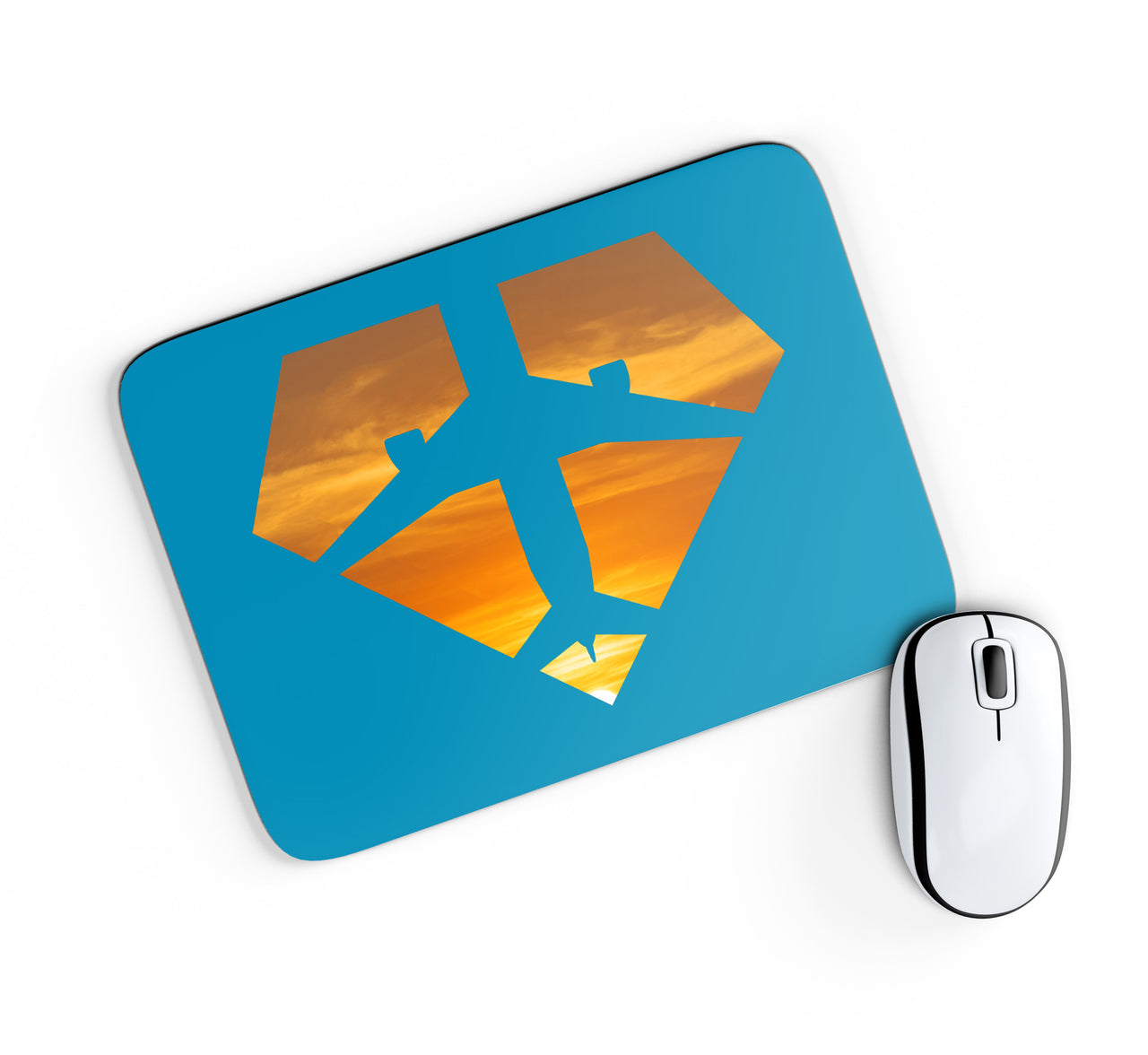 Supermen of The Skies (Sunset) Designed Mouse Pads