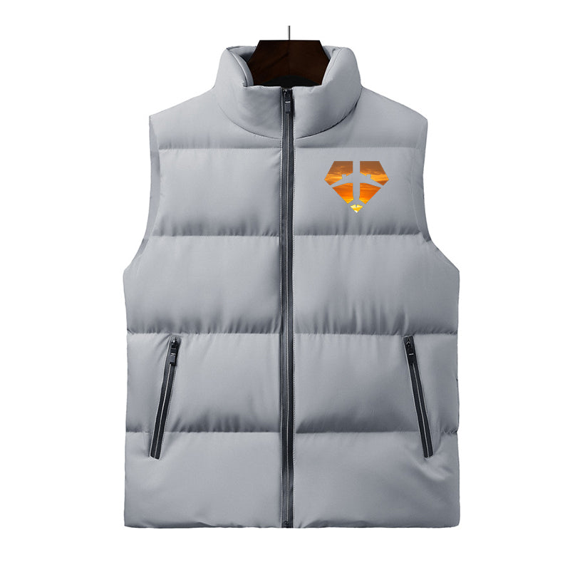 Supermen of The Skies (Sunset) Designed Puffy Vests