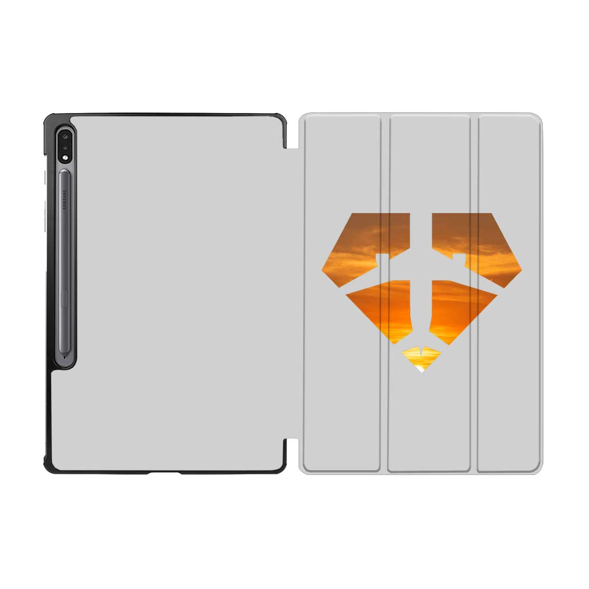 Supermen of The Skies (Sunset) Designed Samsung Tablet Cases