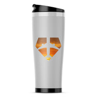 Thumbnail for Supermen of The Skies (Sunset) Designed Travel Mugs