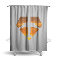 Thumbnail for Supermen of The Skies (Sunset) Designed Shower Curtains
