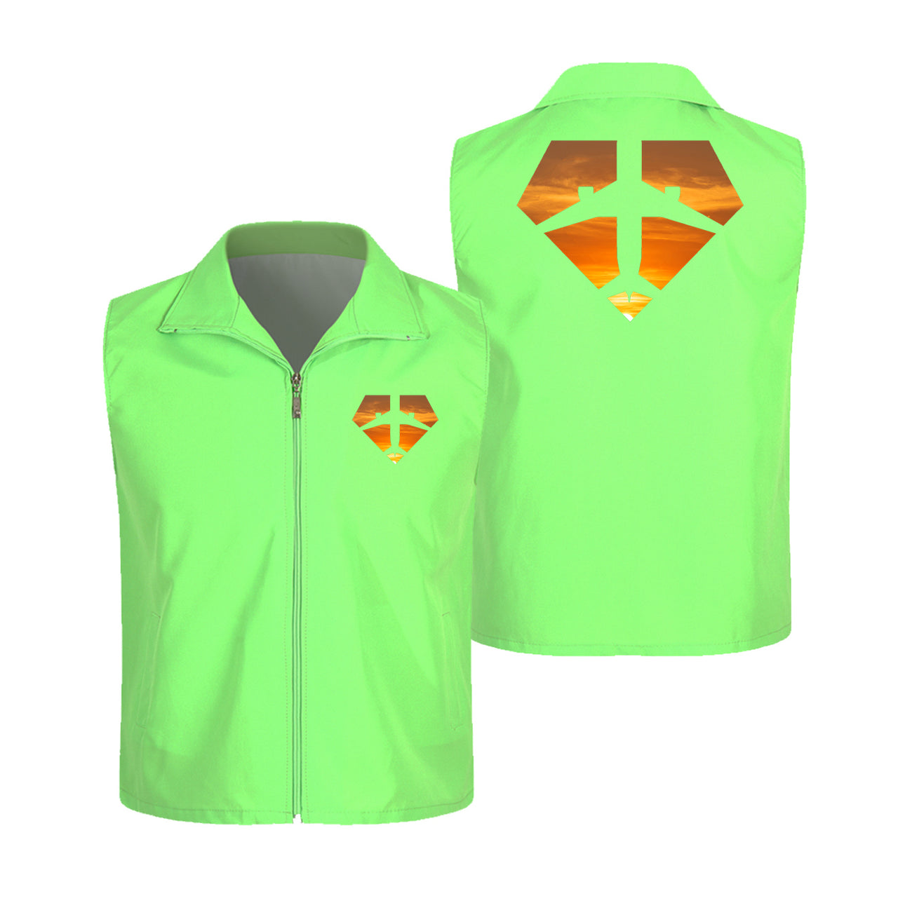 Supermen of The Skies (Sunset) Designed Thin Style Vests