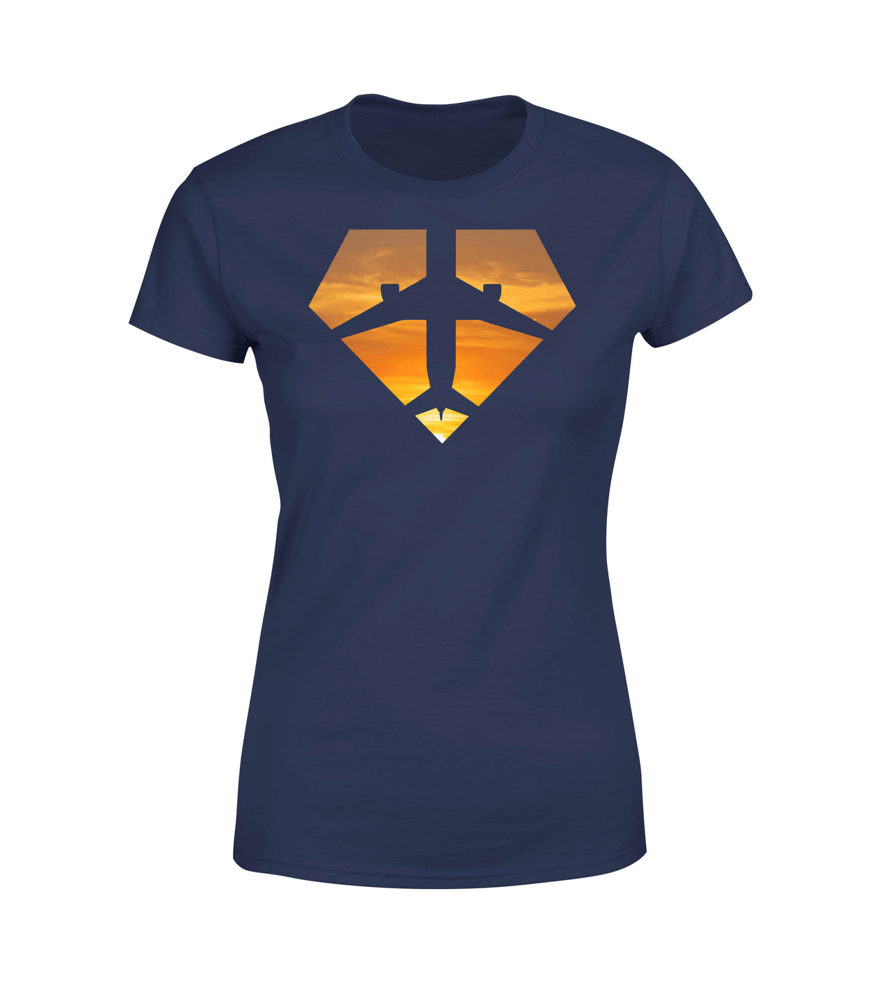 Supermen of The Skies (Sunset) Designed Women T-Shirts