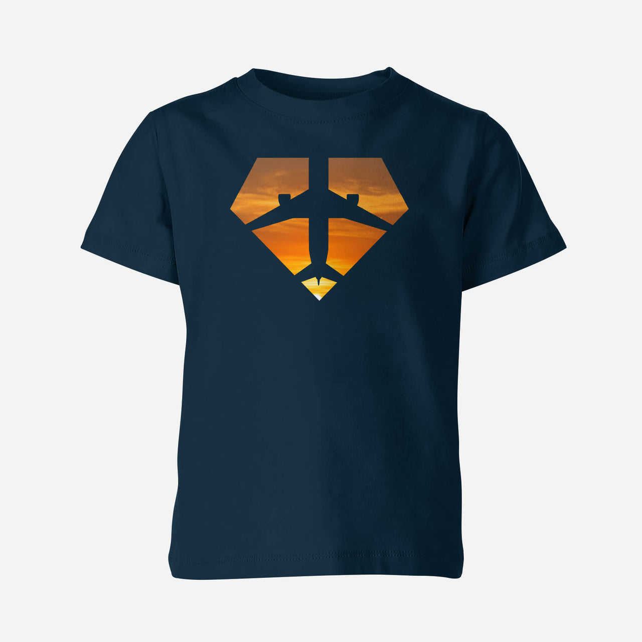 Supermen of The Skies (Sunset) Designed Children T-Shirts