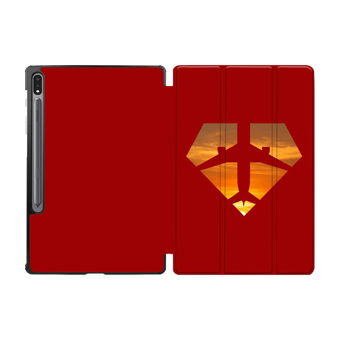 Supermen of The Skies (Sunset) Designed Samsung Tablet Cases