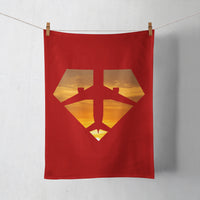 Thumbnail for Supermen of The Skies (Sunset) Designed Towels