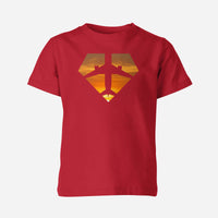 Thumbnail for Supermen of The Skies (Sunset) Designed Children T-Shirts