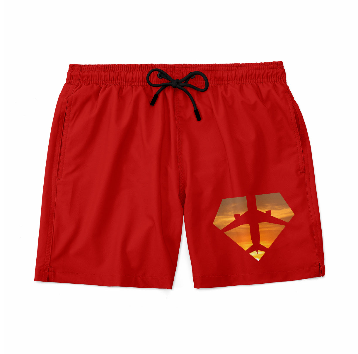 Supermen of The Skies (Sunset) Designed Swim Trunks & Shorts