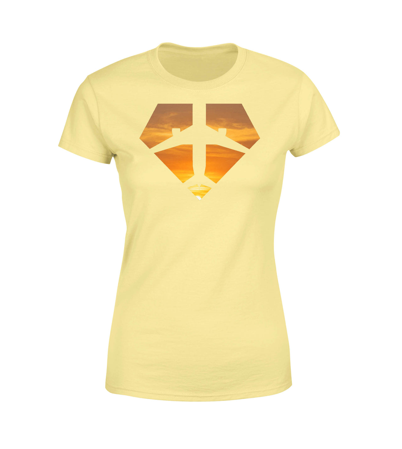 Supermen of The Skies (Sunset) Designed Women T-Shirts