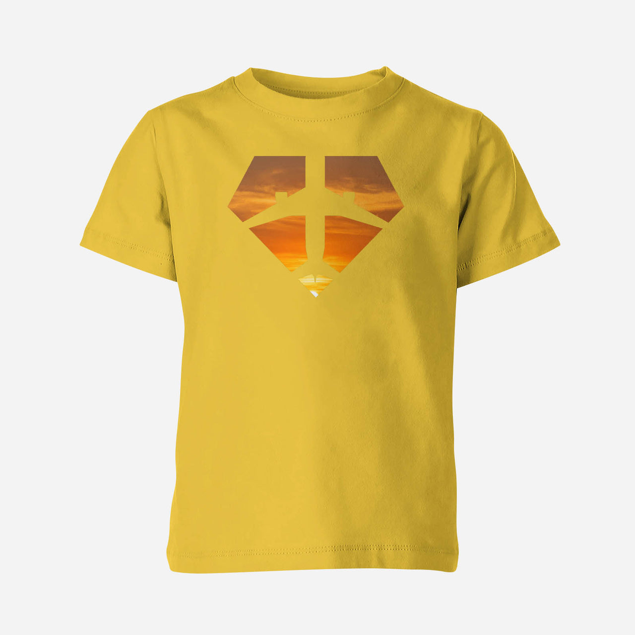 Supermen of The Skies (Sunset) Designed Children T-Shirts