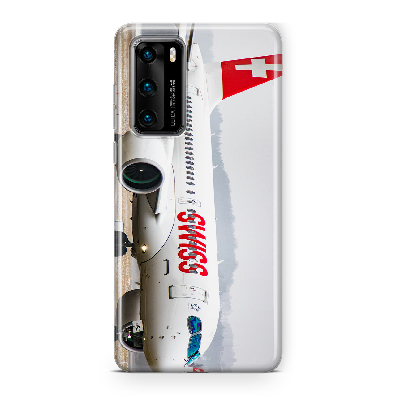 Swiss Airlines Bombardier CS100 Designed Huawei Cases