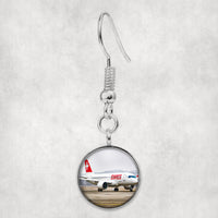 Thumbnail for Swiss Airlines Bombardier CS100 Designed Earrings