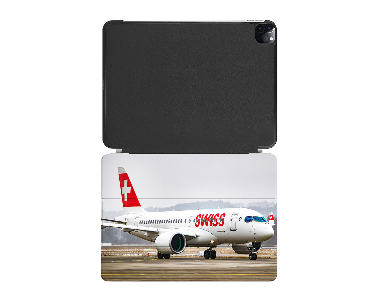 Swiss Airlines Bombardier CS100 Designed iPad Cases
