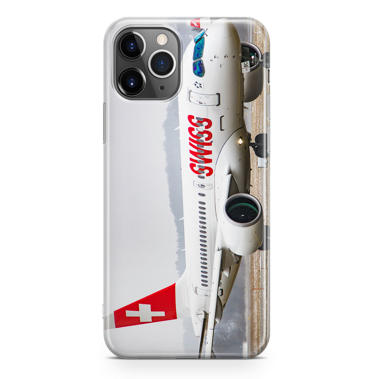 Swiss Airlines Bombardier CS100 Designed iPhone Cases