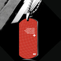 Thumbnail for Switzerland Passport Designed Metal Necklaces