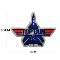 Thumbnail for Fighter Pilot (5) aviation design patch in embroidered fabric.