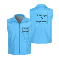 Thumbnail for Custom DOUBLE LOGO Designed Thin Style Vests
