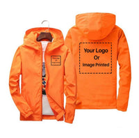 Thumbnail for Custom 2 LOGOS Designed Windbreaker Jackets