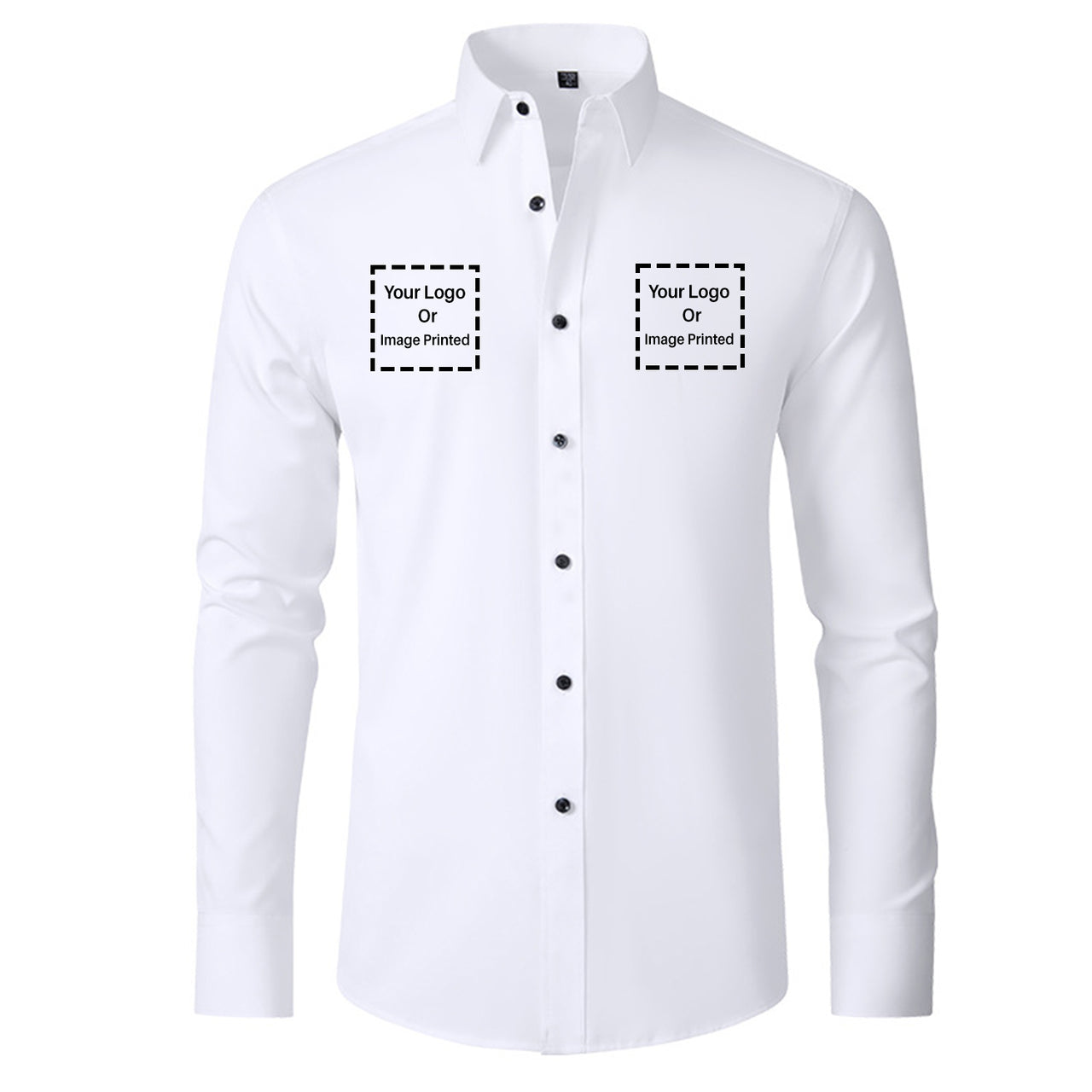 Custom TWO LOGOS Designed Long Sleeve Shirts