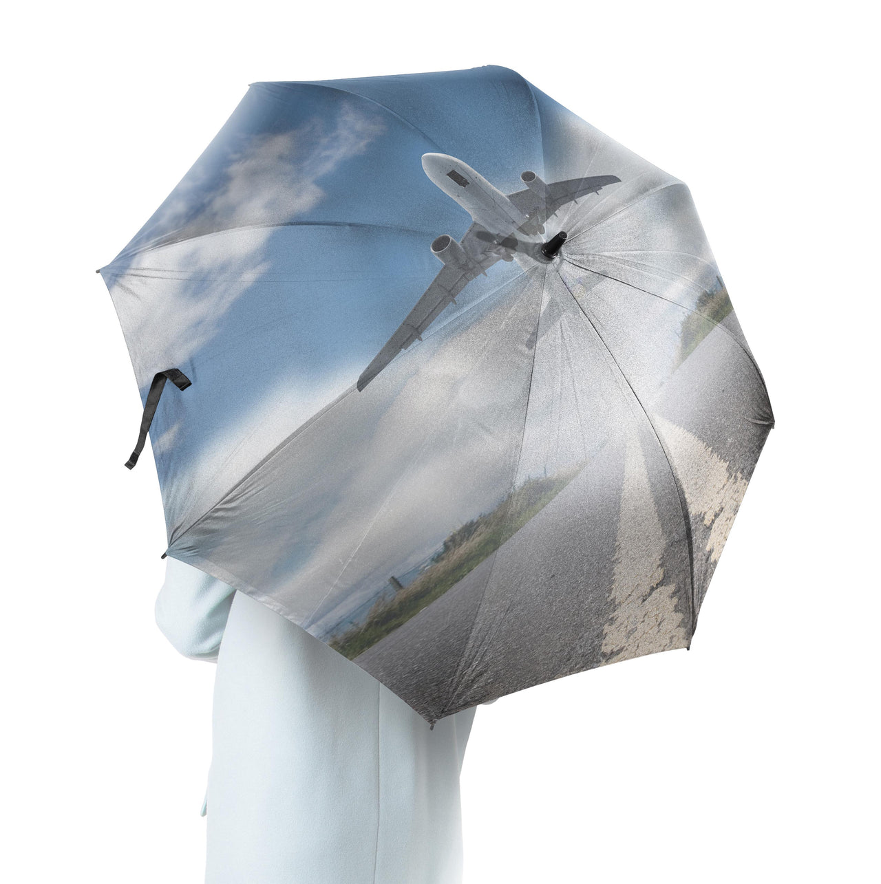 Taking Off Aircraft Designed Umbrella