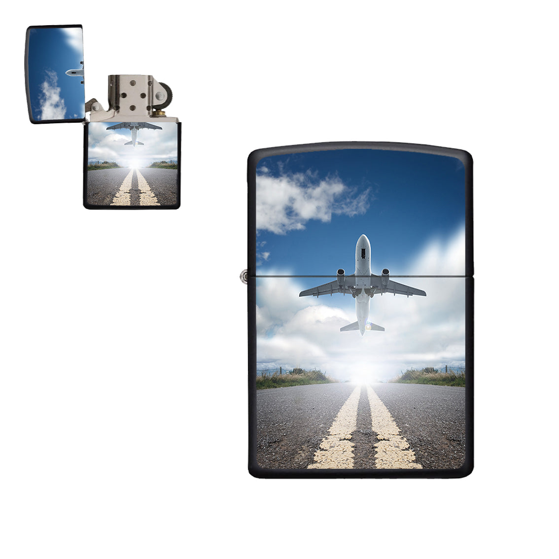 Taking Off Aircraft Designed Metal Lighters