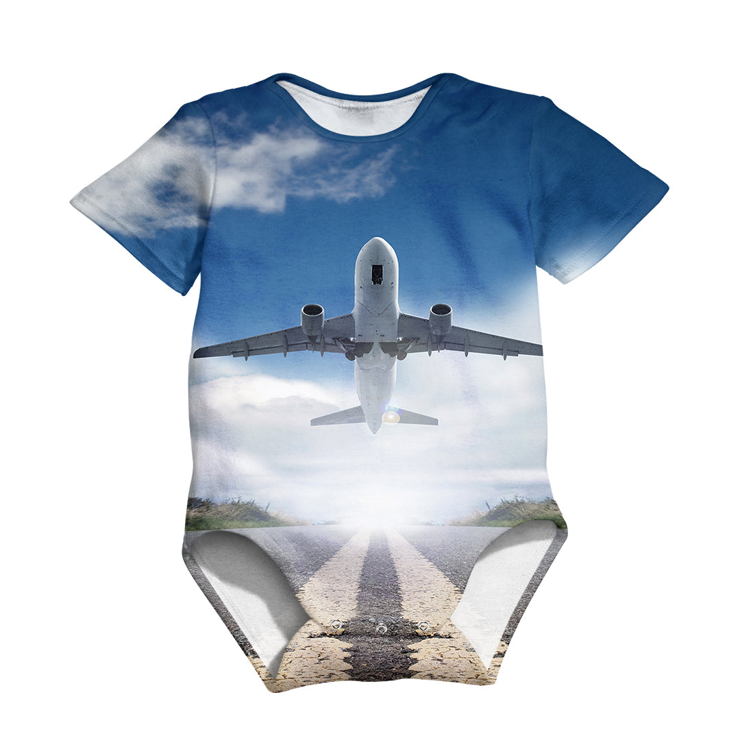 Taking Off Aircraft Designed 3D Baby Bodysuits