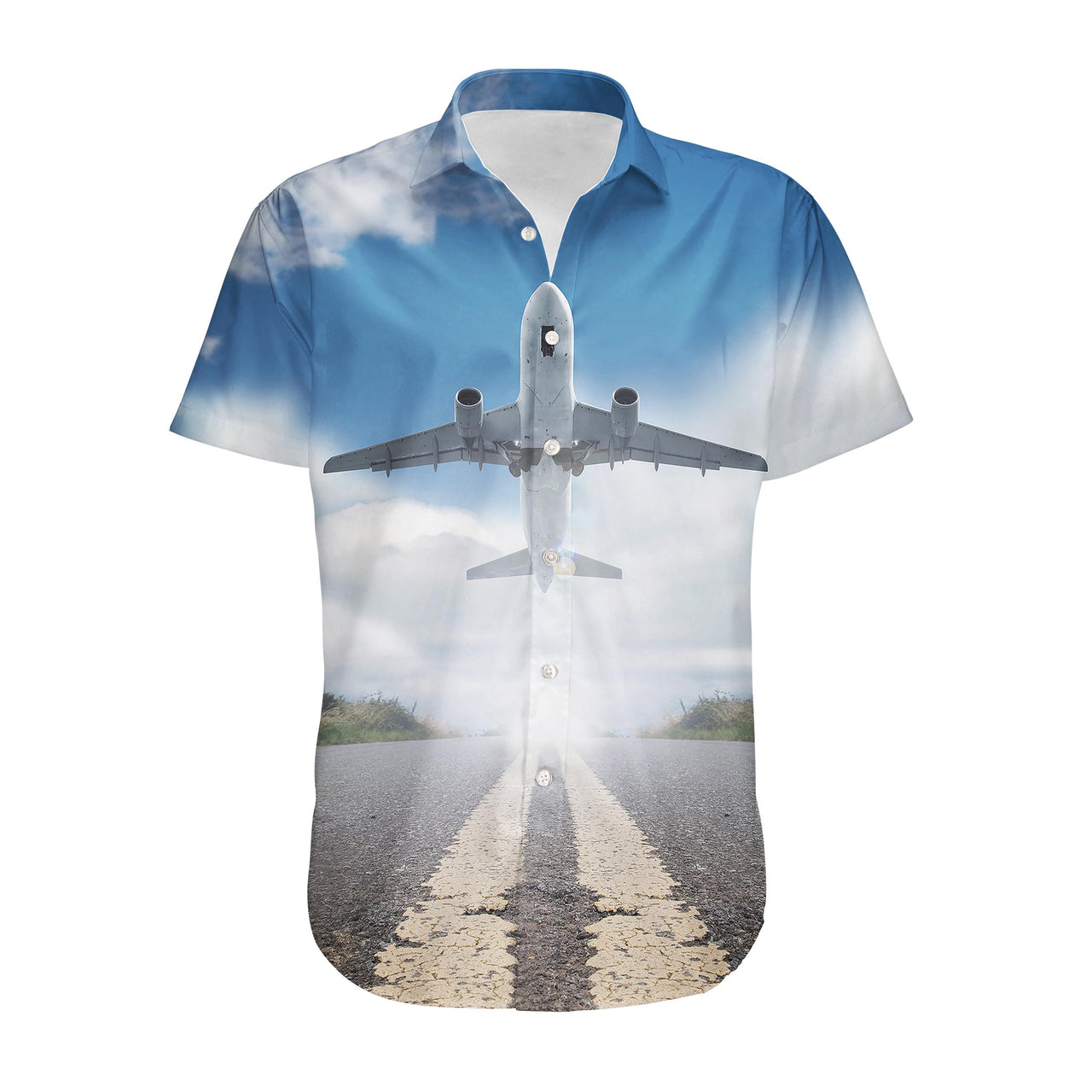 Taking off Aircraft Designed 3D Shirts