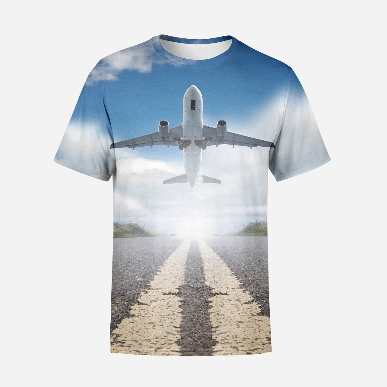 Taking off Aircraft Printed 3D T-Shirts