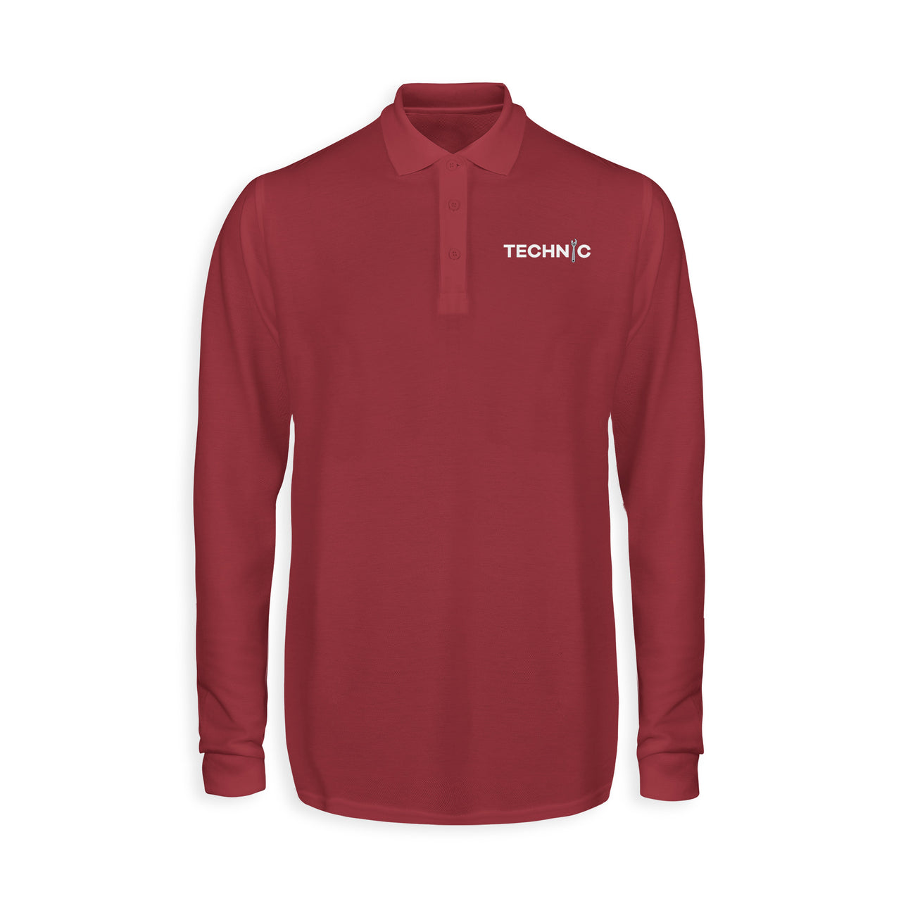 Technic Designed Long Sleeve Polo T-Shirts