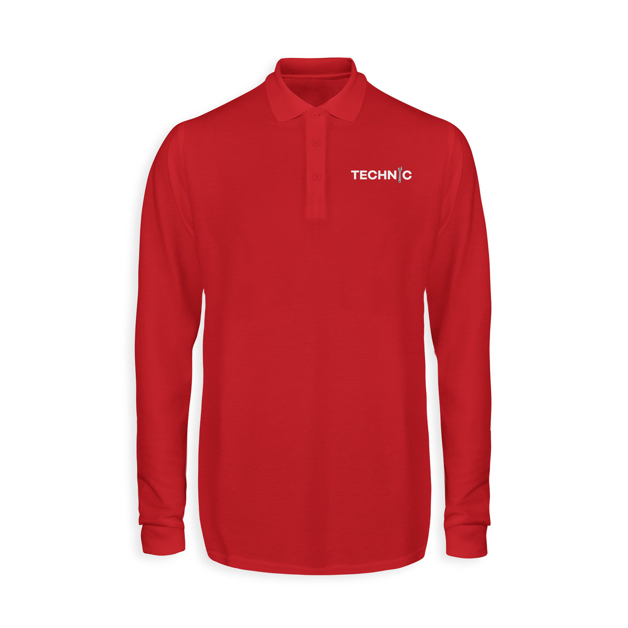 Technic Designed Long Sleeve Polo T-Shirts