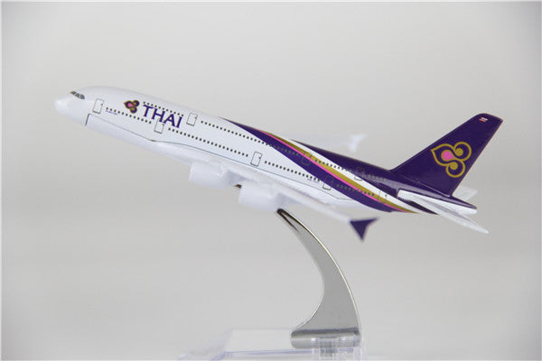 Thai Airways Airbus A380 Airplane Model (16CM)