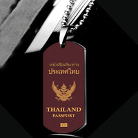 Thumbnail for Thailand Passport Designed Metal Necklaces