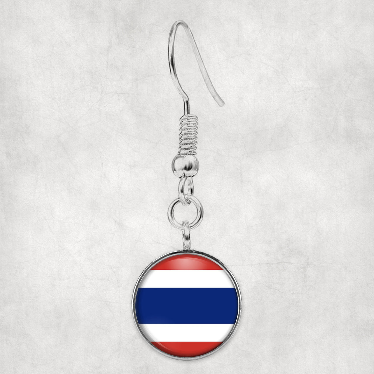 Thailand Flag Designed Earrings