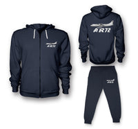Thumbnail for The ATR72 Designed Zipped Hoodies & Sweatpants Set