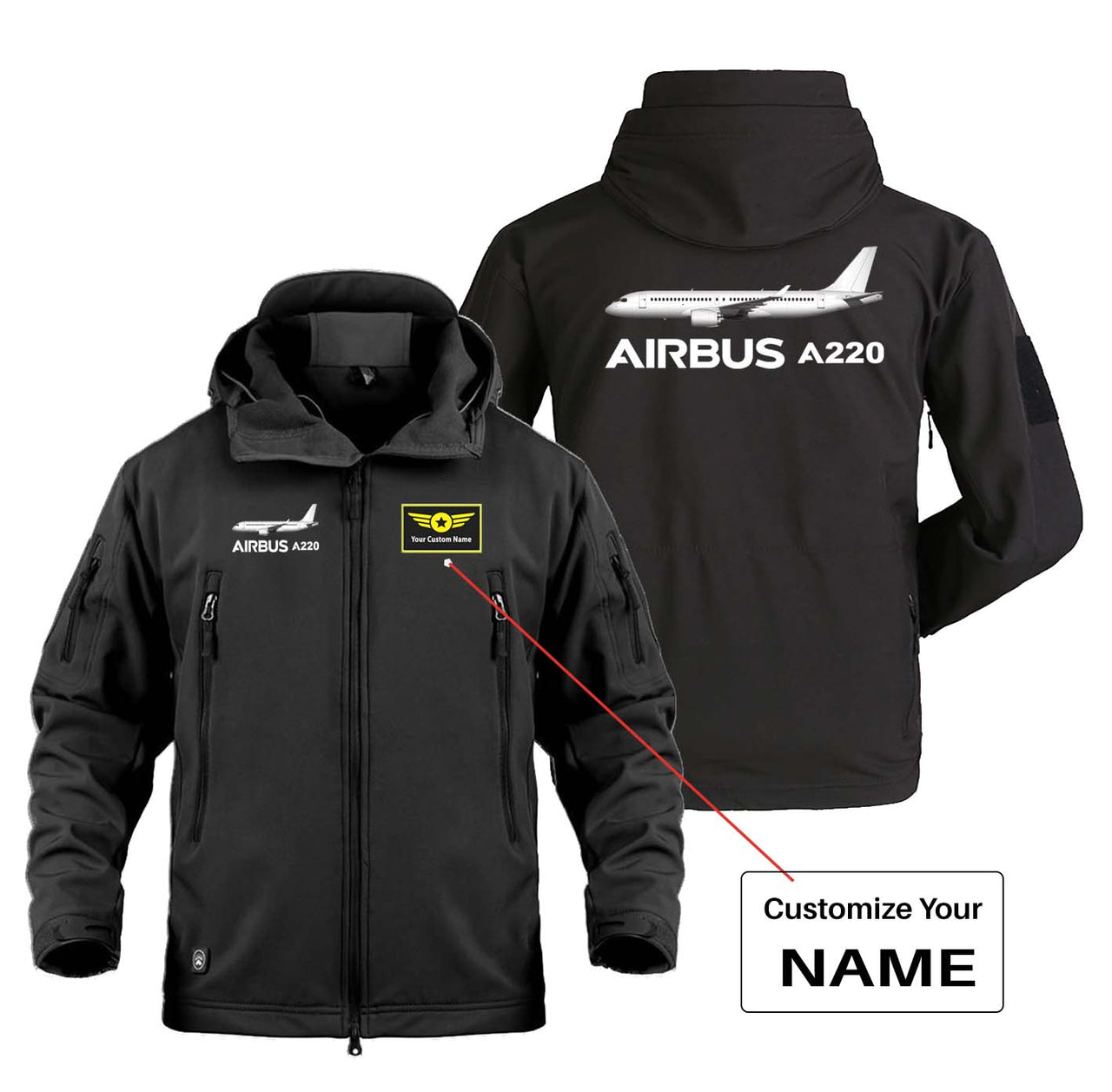 The Airbus A220 Designed Military Jackets (Customizable)
