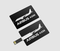 Thumbnail for The Airbus A220 Designed USB Cards