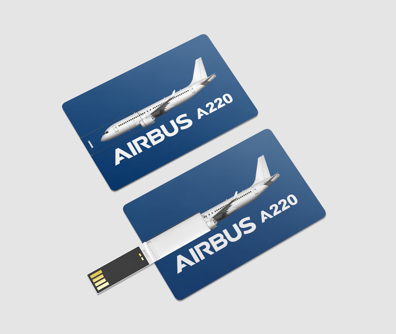 The Airbus A220 Designed USB Cards