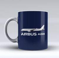 Thumbnail for The Airbus A220 Designed Mugs