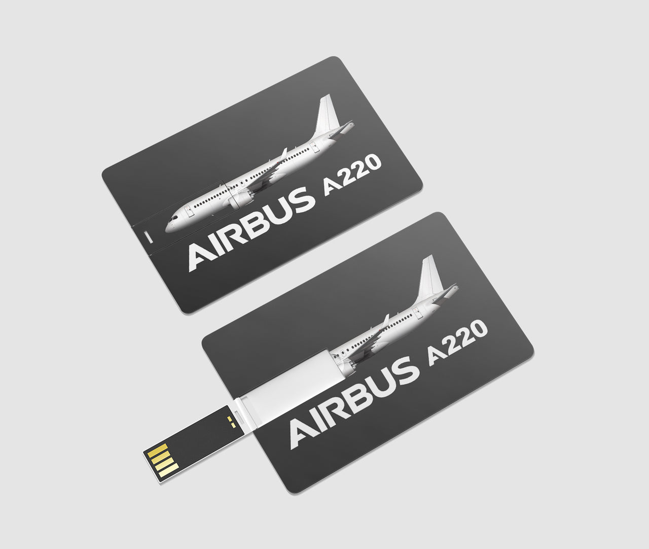The Airbus A220 Designed USB Cards